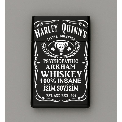 Harley Quinn Desenli Metal Sigara Tabakası – Kişiye Özel İsimli Tütün Kutusu