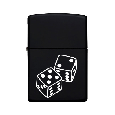 Zar Desenli Kişiye Özel İsimli Siyah Benzinli Metal Çakmak